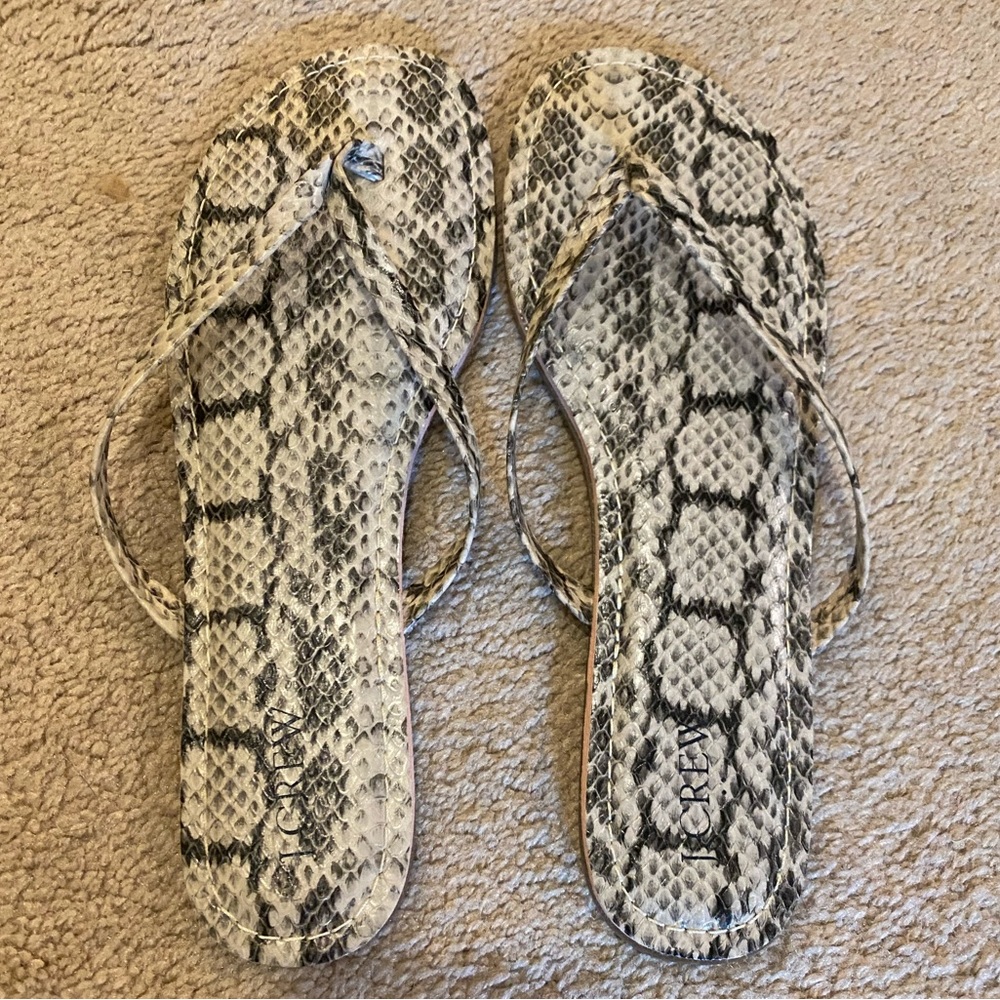 COPY - Jcrew snake-print sandals NWOT